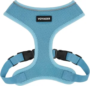 Best Pet Supplies Voyager Aerolite No Pull Mesh Dog Harness, Reflective Stitching, Breathable Harness, Adjustable for Walking, Training, Running, Heavy Duty and Durable, Baby Blue, S