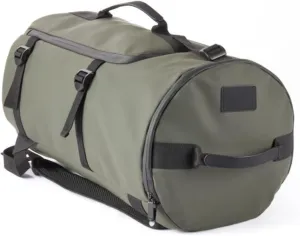 Bey-Berk Peru Nylon 2 in 1 Duffel Backpack with Adjustable Straps, 20" x 11" x 11, Green