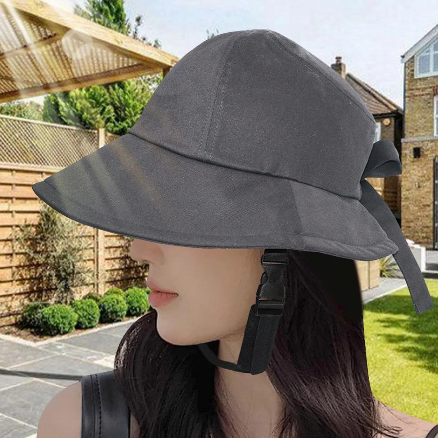 Bicycle Helmet Hat Shaped Helmet Safety 58-60cm Sun Hat Bike Helmet Hat Type Helmet for Women's Unisex School Cycling Riding