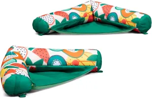 Big Joe Noodle Sling, No Inflation Needed, Pool Float with Armrests, Quick Draining Fabric, Cup Holder