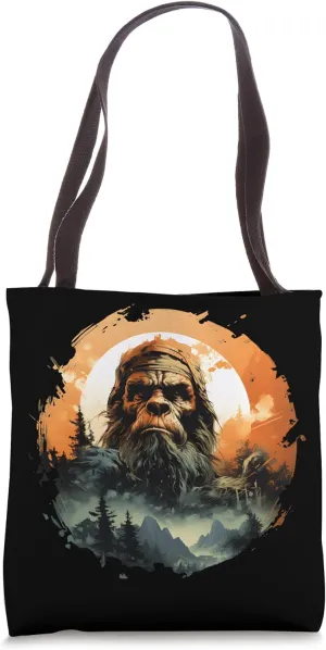 Bigfoot Realm Among the Trees In The Forest Sasquatch Tote Bag