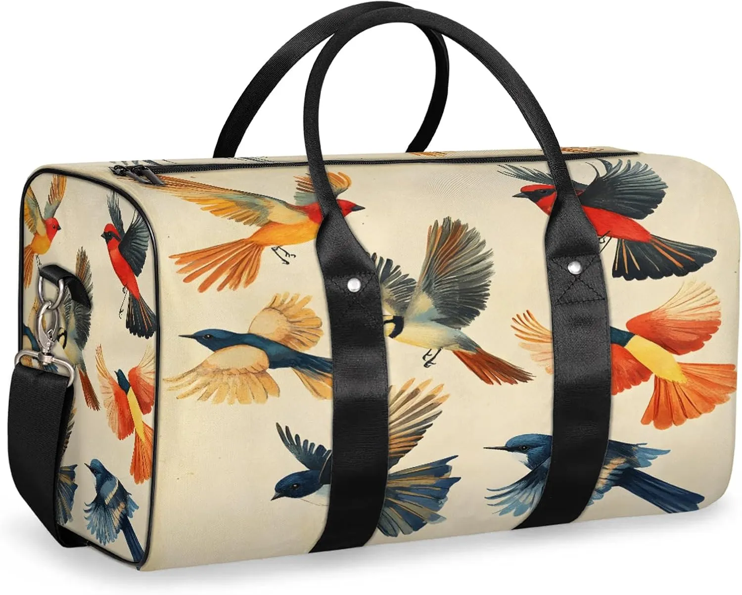 Bird Duffle Bag for Travel, Overnight Weekend Gym Carry On Luggage Bag, Funny Travel Duffel Bag for Men Women