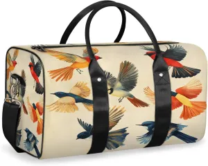 Bird Duffle Bag for Travel, Overnight Weekend Gym Carry On Luggage Bag, Funny Travel Duffel Bag for Men Women