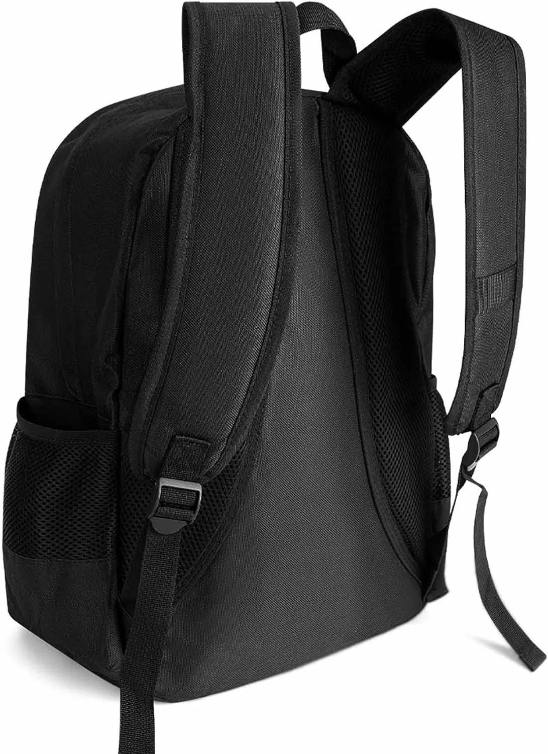 Black Paisley Pattern A Large Capacity Backpack with Pockets, Suitable for Outdoor Use, Etc