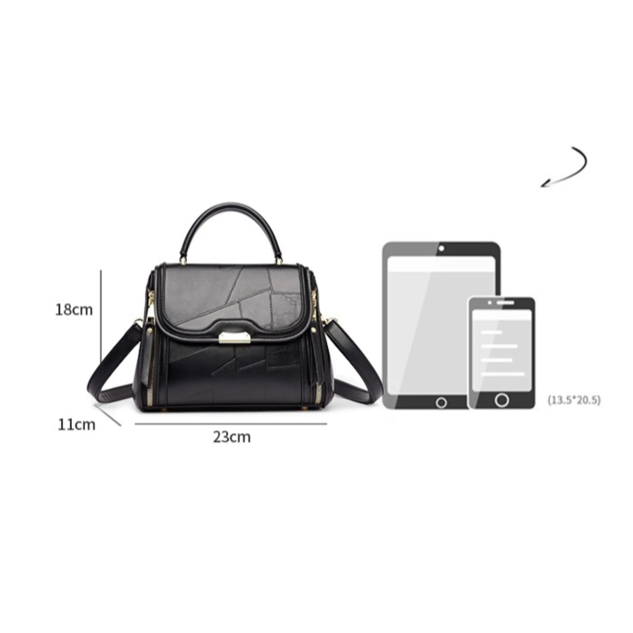 Black Vigo Sling Bag