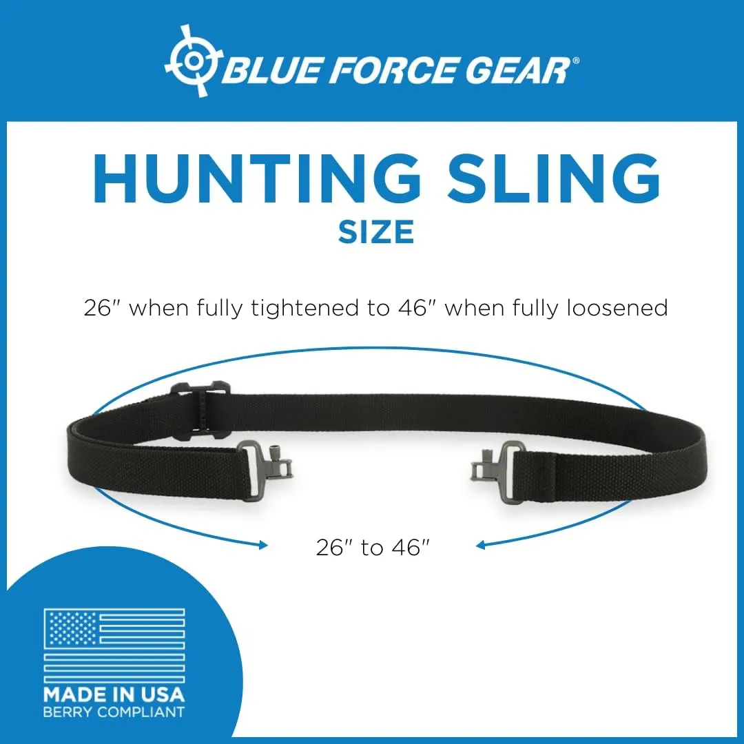 Blue Force Gear Hunting Sling - Hunting Gear, Crossbow Sling, Simple and Easy-to-Install - 48 x 1.25 x 0.5 inches