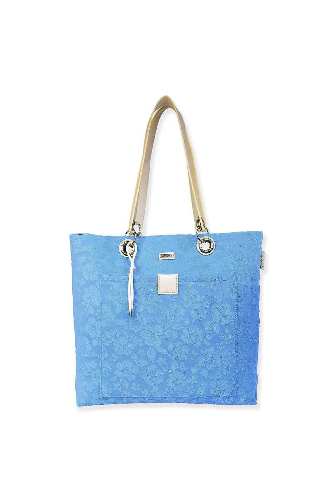 Blue Terry Tote Bag