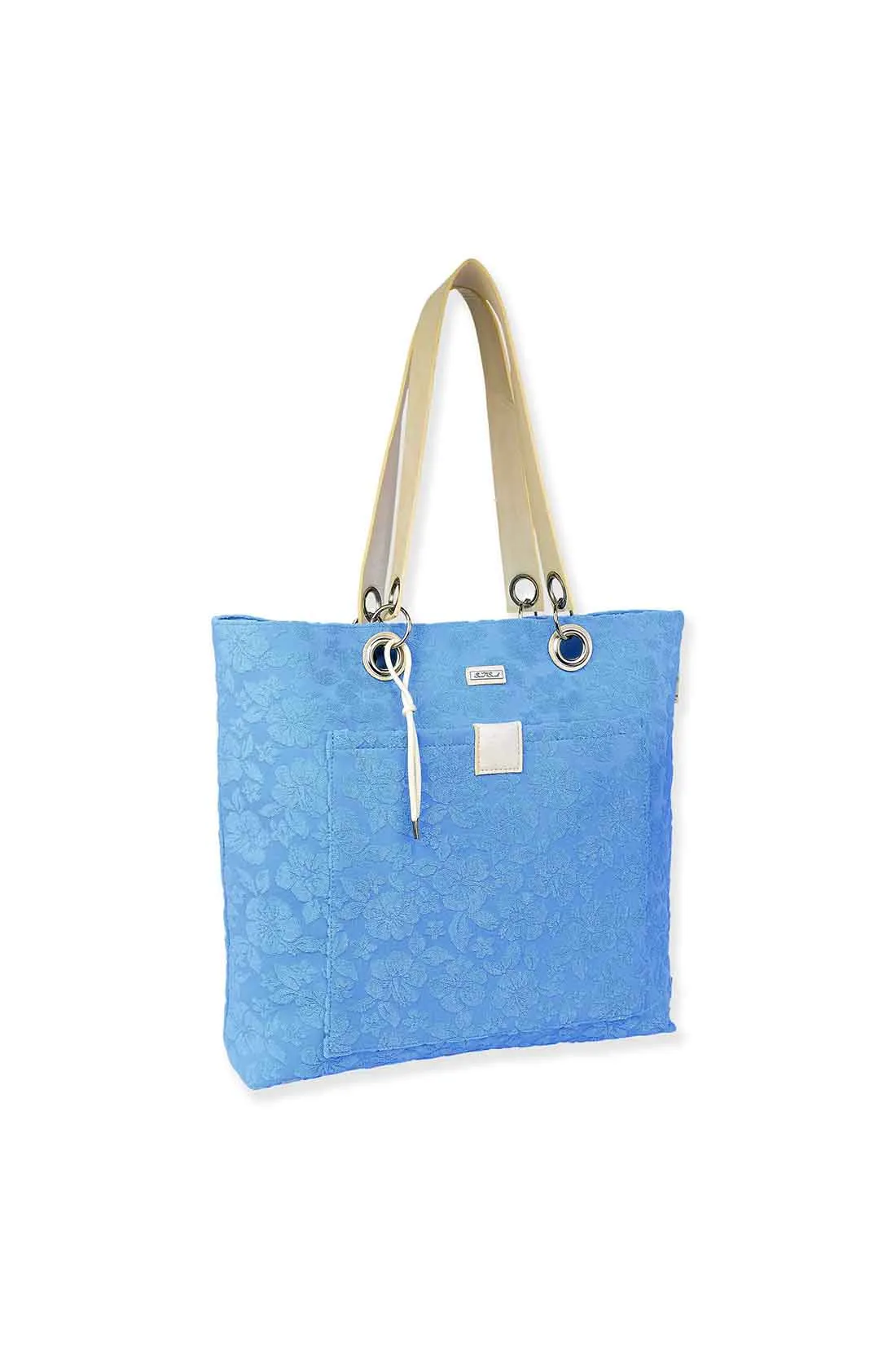 Blue Terry Tote Bag