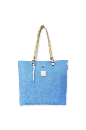 Blue Terry Tote Bag