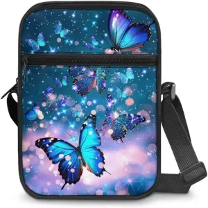 Boatee Small Messenger Bag for Men Galaxy Crossbody Purse with Pockets