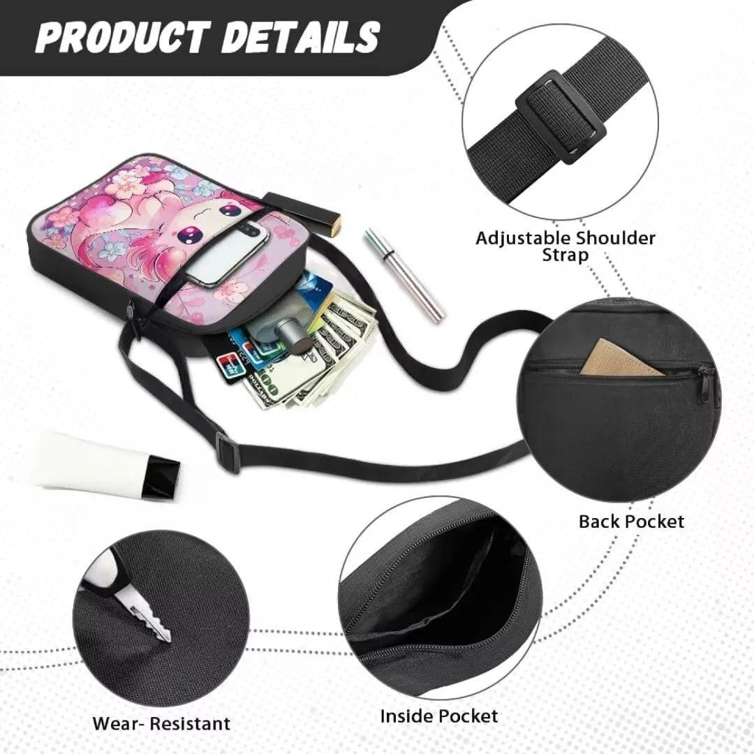 Boatee Small Messenger Bag for Men Galaxy Crossbody Purse with Pockets