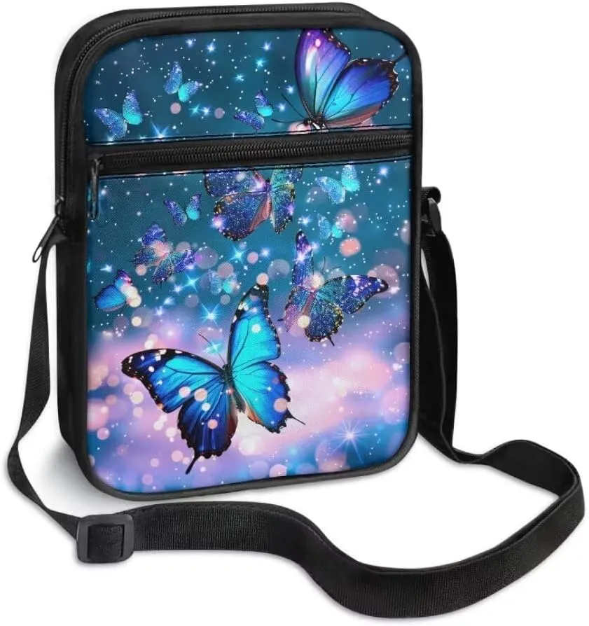 Boatee Small Messenger Bag for Men Galaxy Crossbody Purse with Pockets