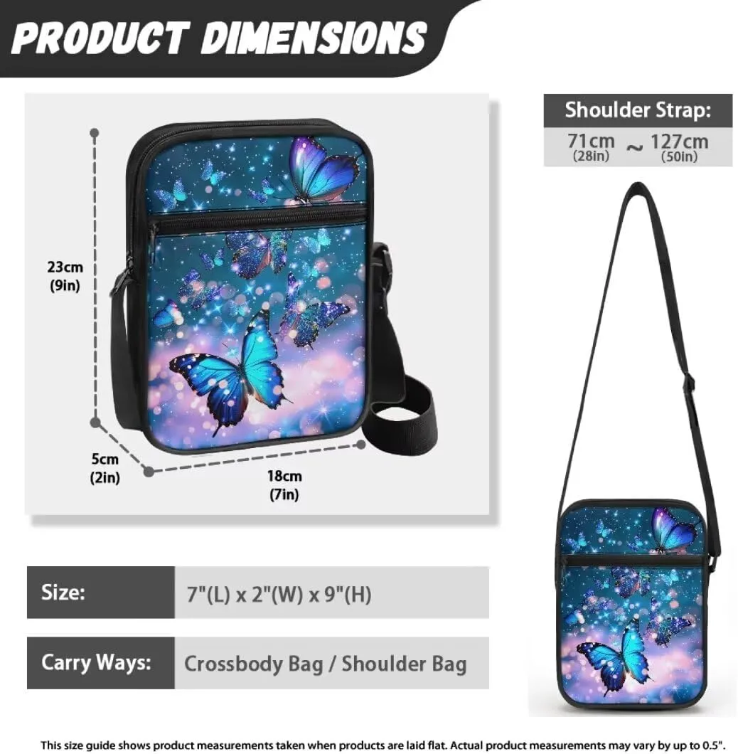 Boatee Small Messenger Bag for Men Galaxy Crossbody Purse with Pockets