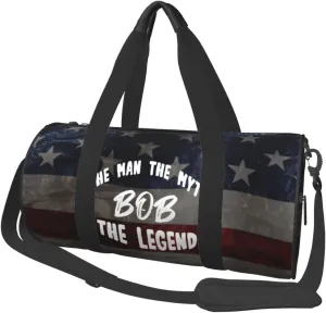 Bob The Man The Myth The Legend Duffel Bag Gym Bag Travel Sports Tote Large Foldable Beach Swim Yoga4