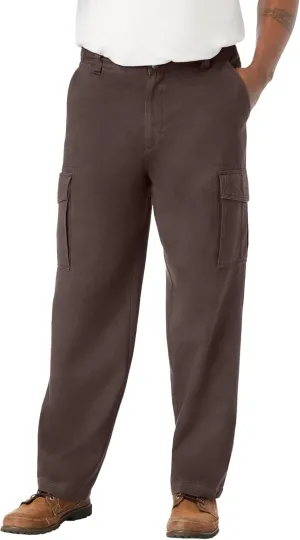 Boulder Creek by Kingsize Men's Big & Tall Renegade Side-Elastic Waist Cargo Pants