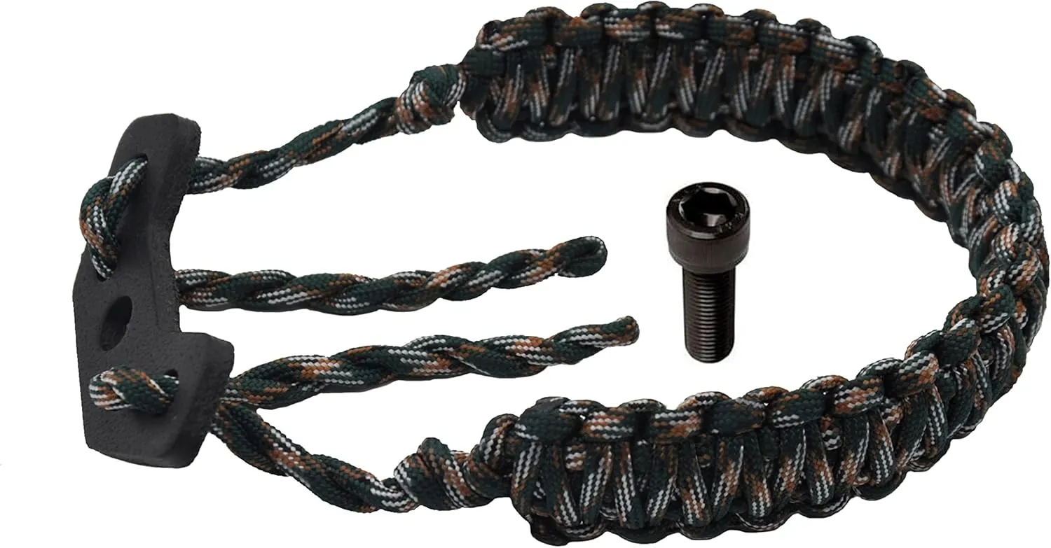Bow Archery Wrist Sling 250 Paracord - Multi Functional Survival Compound Bow Wrist Sling for Hunting & Shooting - No Stabilizer Needed - Successive Length Greater Then 20 Feet