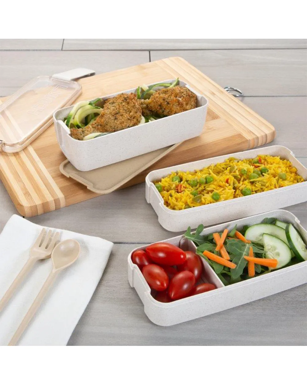 Box Pieces 1 900ML Bento Simplify Beautifully crafted Set Advanced technology 8 Stackable Set Assorted