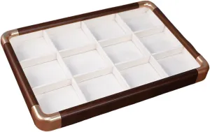 Bracelet Display Organizer Jewelry Tray Lightweight Necklace Container 12 Grid Stackable Bangle Storage for Dresser Store