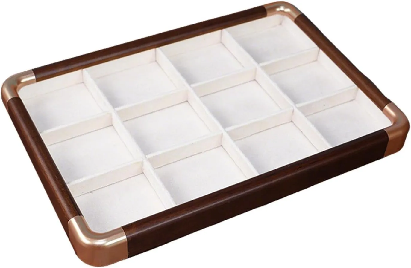 Bracelet Organizer Jewelry Tray Lightweight Wooden Showcase Bangle Storage Earring Holder for Drawer Dresser Store