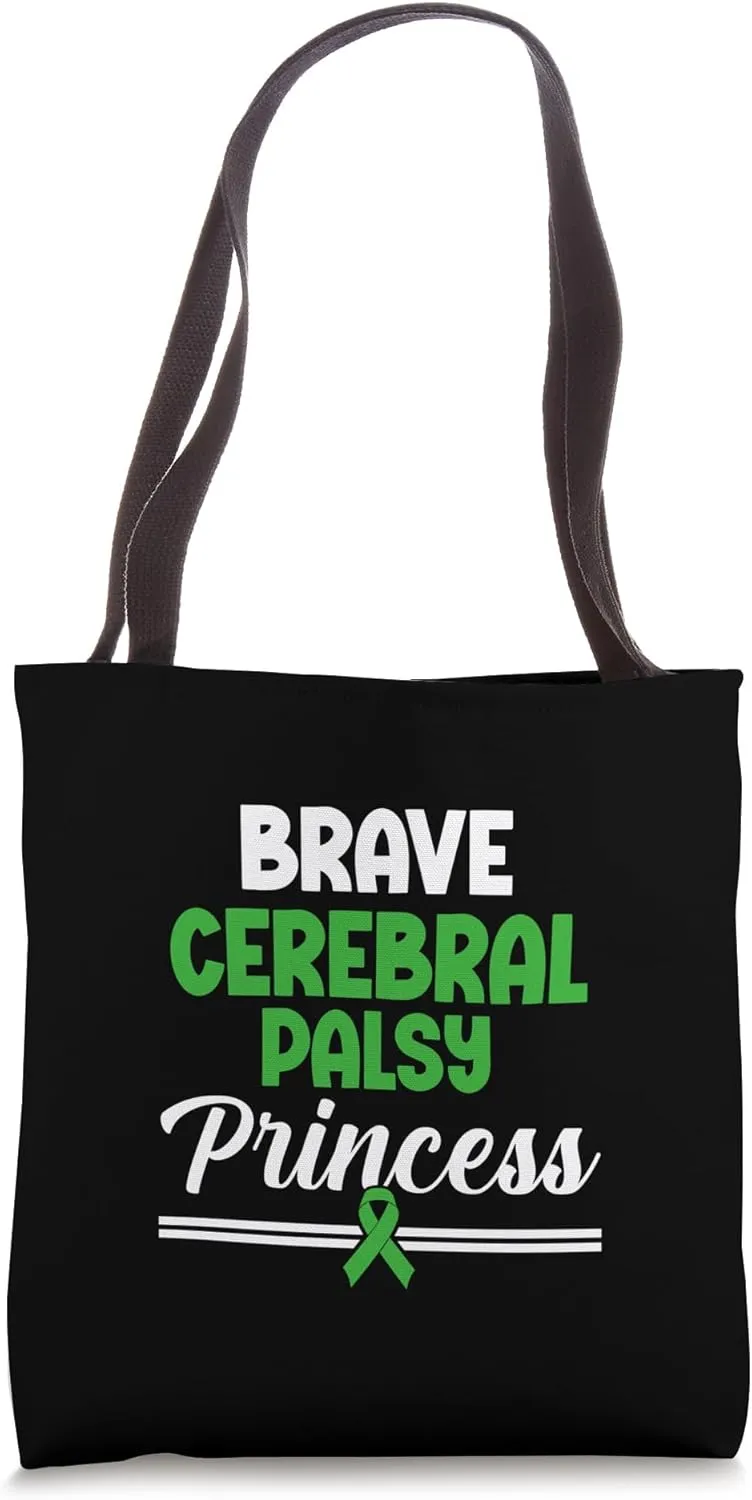 Brave Cerebral Palsy Syndrome Princess Cerebral Palsy Tote Bag