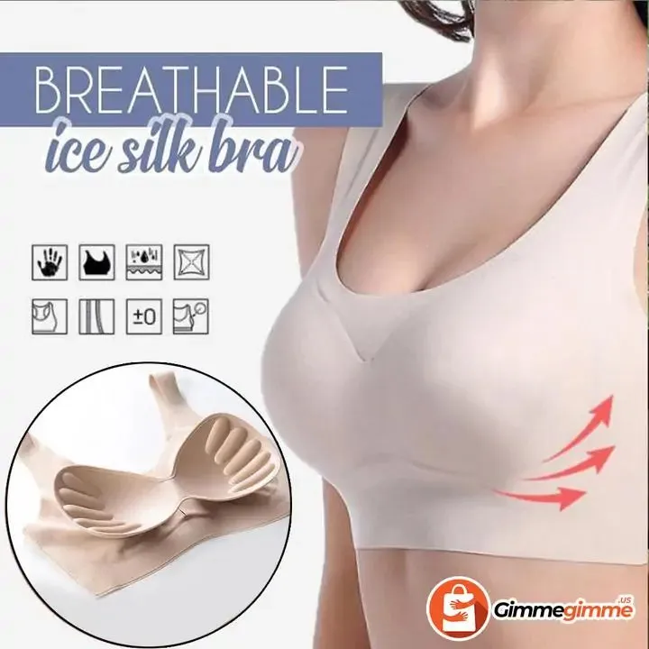 Breathable Ice Silk Bra