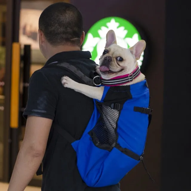 Breathable Pet Dog Carrier Bag for Large Dogs Golden Backpack Adjustable Big Dog Travel Bags