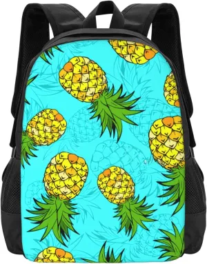 Bright Pineapple Lightweight Packable Backpack Travel Casual Large Capacity Daypack Foldable Backpack For Men Women