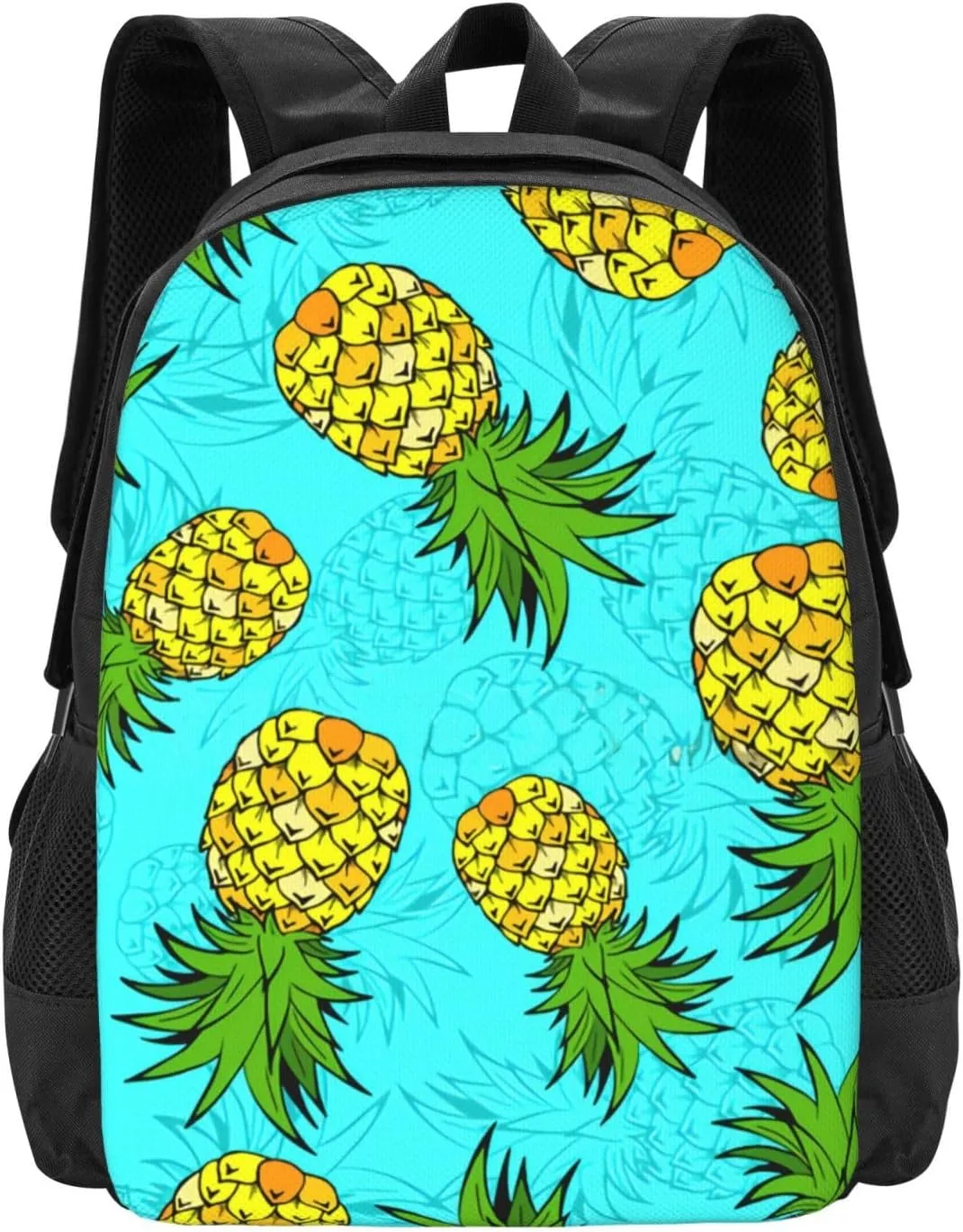 Bright Pineapple Lightweight Packable Backpack Travel Casual Large Capacity Daypack Foldable Backpack For Men Women