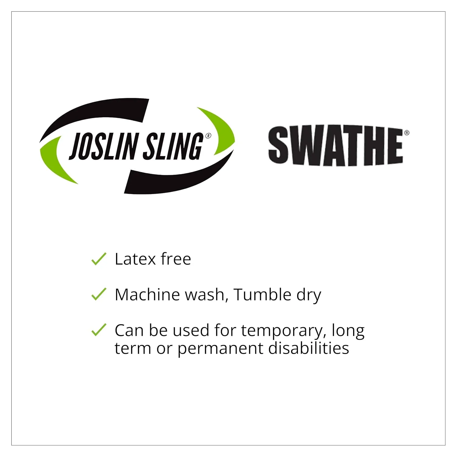 Brownmed - Joslin Sling Swathe - Arm Sling Accessory - Shoulder Stabilizer for Elbow Slings - Immobilizer Strap that Gently Holds the Arm Against the Body - Goliath Adult