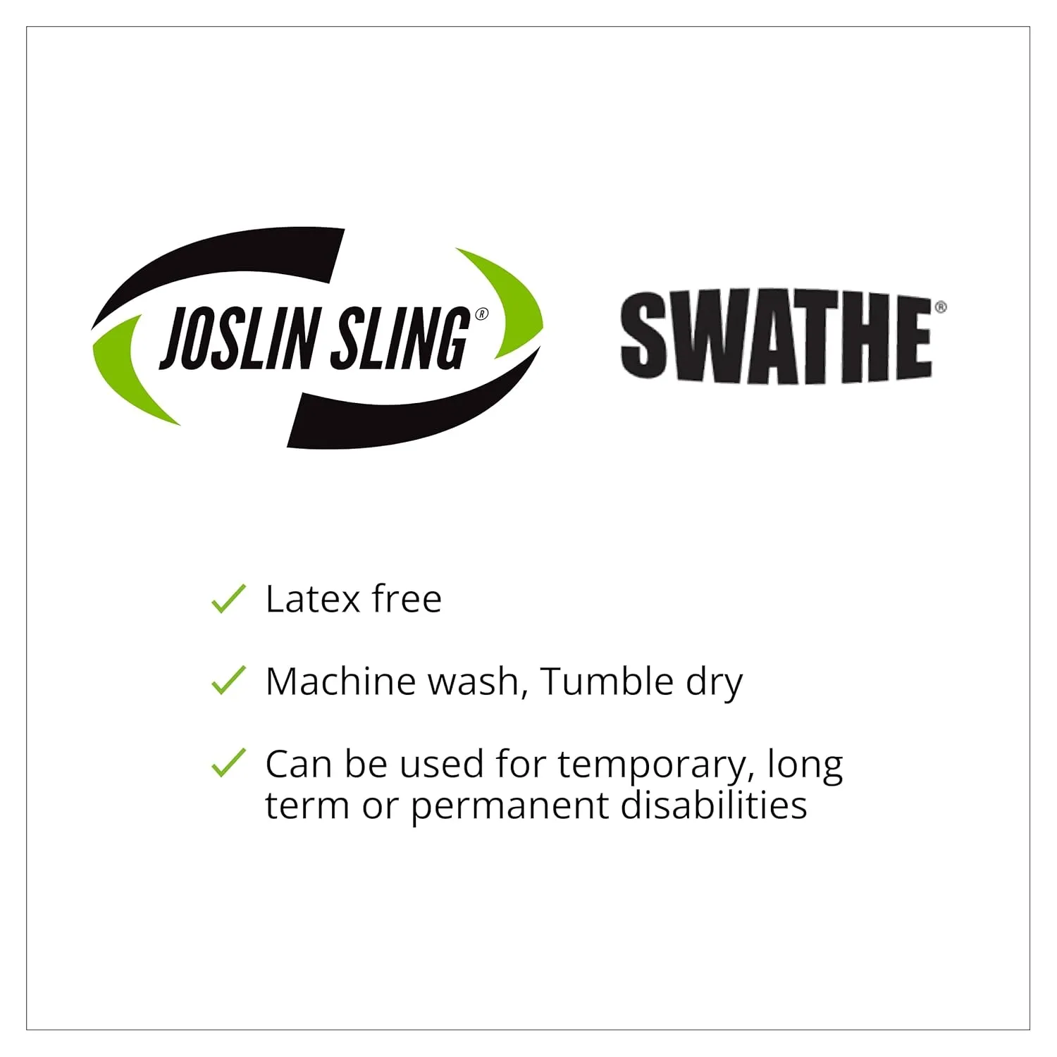 Brownmed - Joslin Sling Swathe - Arm Sling Accessory - Shoulder Stabilizer for Elbow Slings - Immobilizer Strap that Gently Holds the Arm Against the Body - Goliath Adult