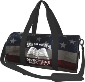 Bruh Did You Even Read The Directions Duffel Bag Gym Bag Travel Sports Tote Large Foldable Beach Swim Yoga6