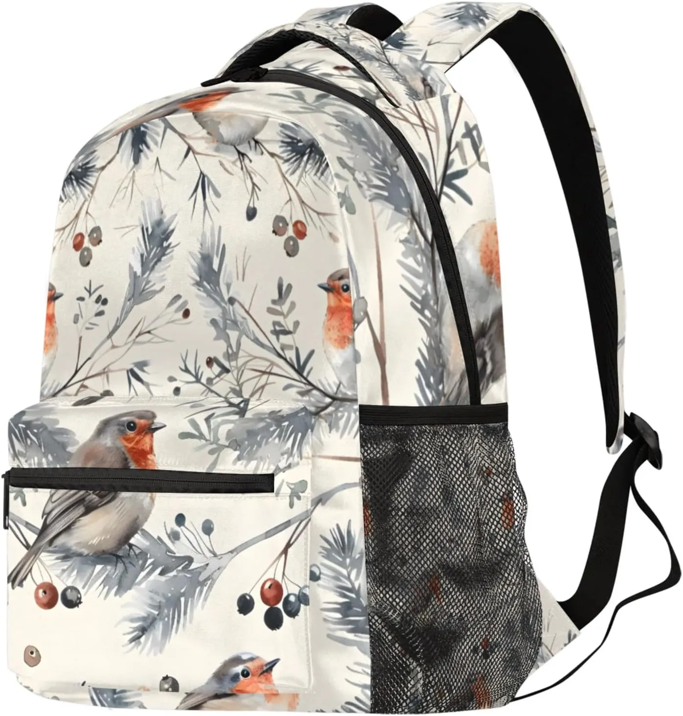 Budxapjw Animal Bird Travel Laptop Backpack for Women Men Ink Painting Waterproof Bag with Adjustable Padded Shoulder Straps for Business Work Travel Hiking Camping