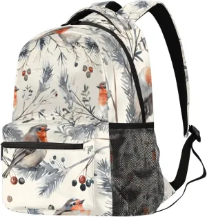 Budxapjw Animal Bird Travel Laptop Backpack for Women Men Ink Painting Waterproof Bag with Adjustable Padded Shoulder Straps for Business Work Travel Hiking Camping