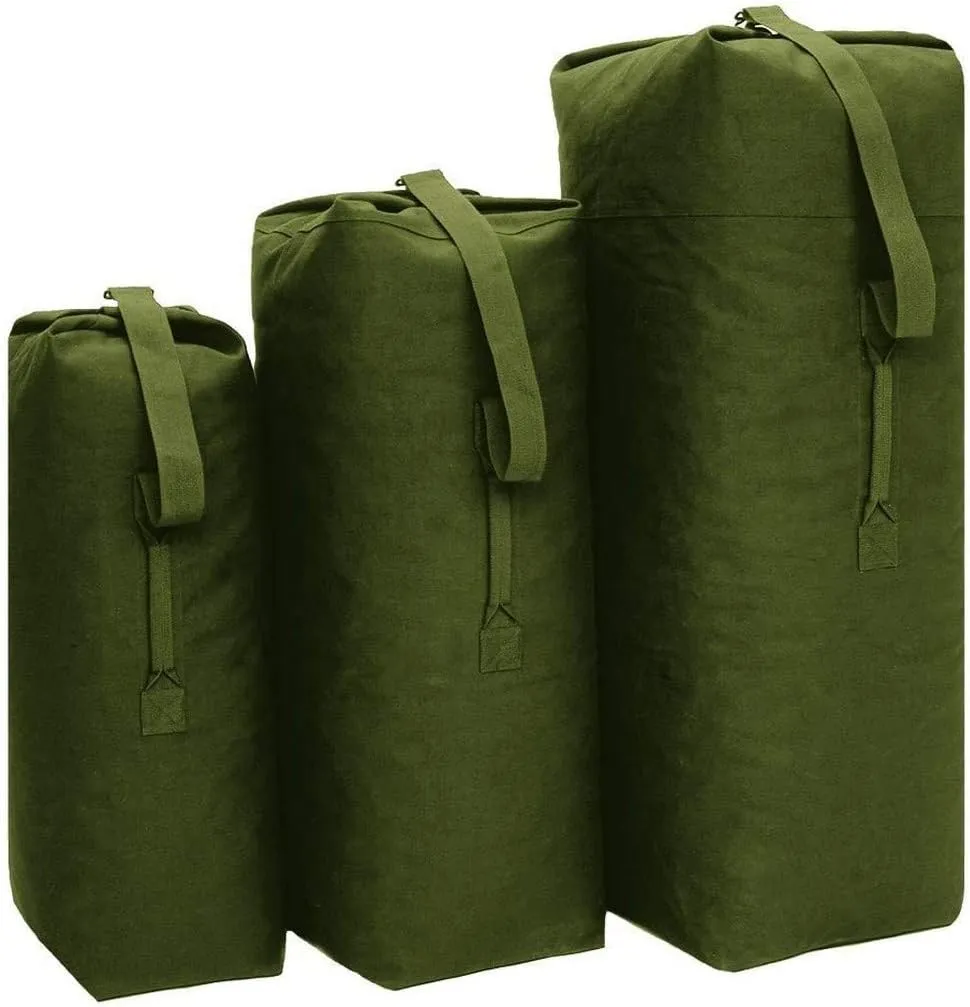 CamoOutdoor U.S. Army Duffel, Sea, Navy Bag with Single Strap, Small 85 x 50 cm