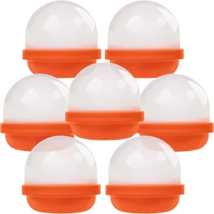 Capsule Vending Machine Translucent Orange Acorn Capsules Empty 50 pcs 2 inch - Gumball Machine Capsules Bulk Party Favors DIY Containers - Easter Basket Stuffers Gifts Pinata Stuffers