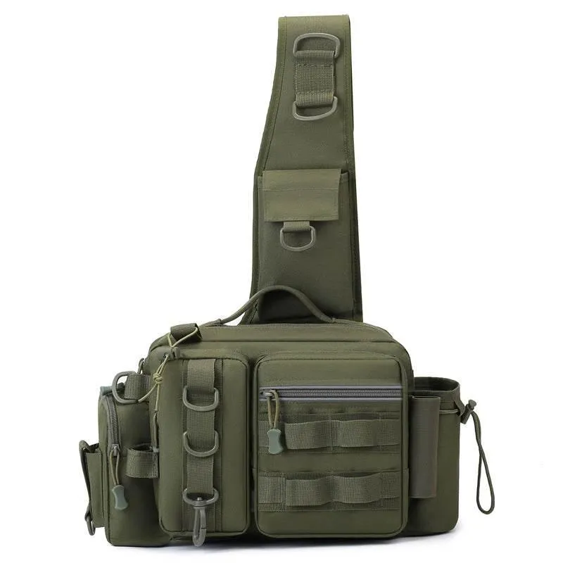 Catch the Thrill with Our Camouflage Fishing Sling Bag