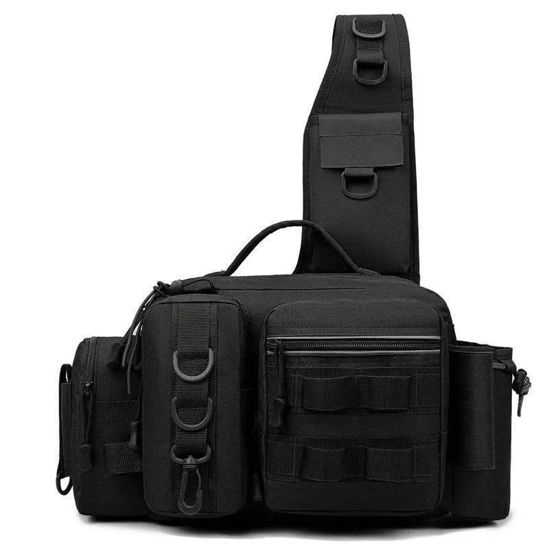 Catch the Thrill with Our Camouflage Fishing Sling Bag