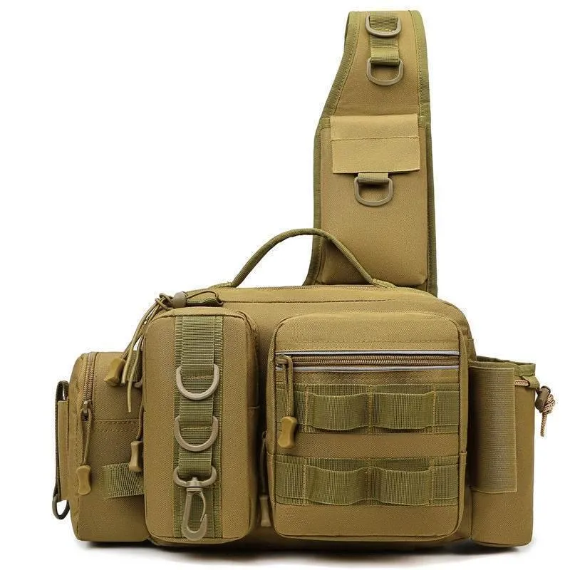 Catch the Thrill with Our Camouflage Fishing Sling Bag