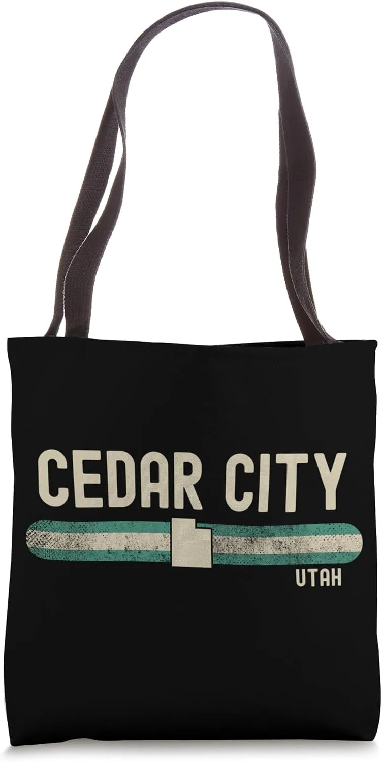 Cedar City UT | Utah | Travel & 80s Style Tote Bag