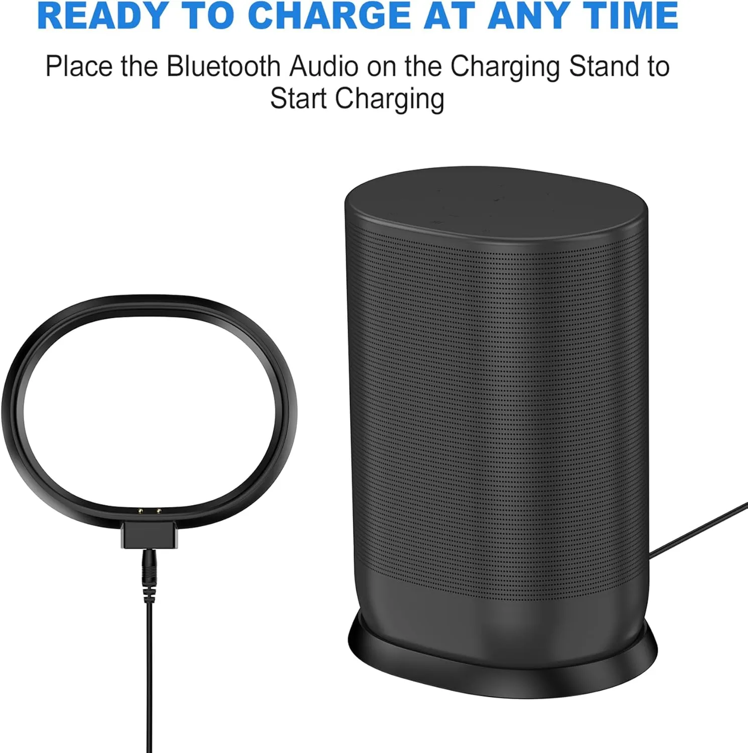 Charging base for Sonos Move Gen 2nd and 1st with 45W Adapter(Black)