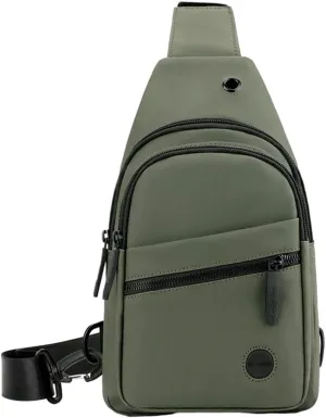 Chest Bag Fitness Sports Messenger Bag Chest Bag Casual Mens Bag Women's Chest Bag, Army Green