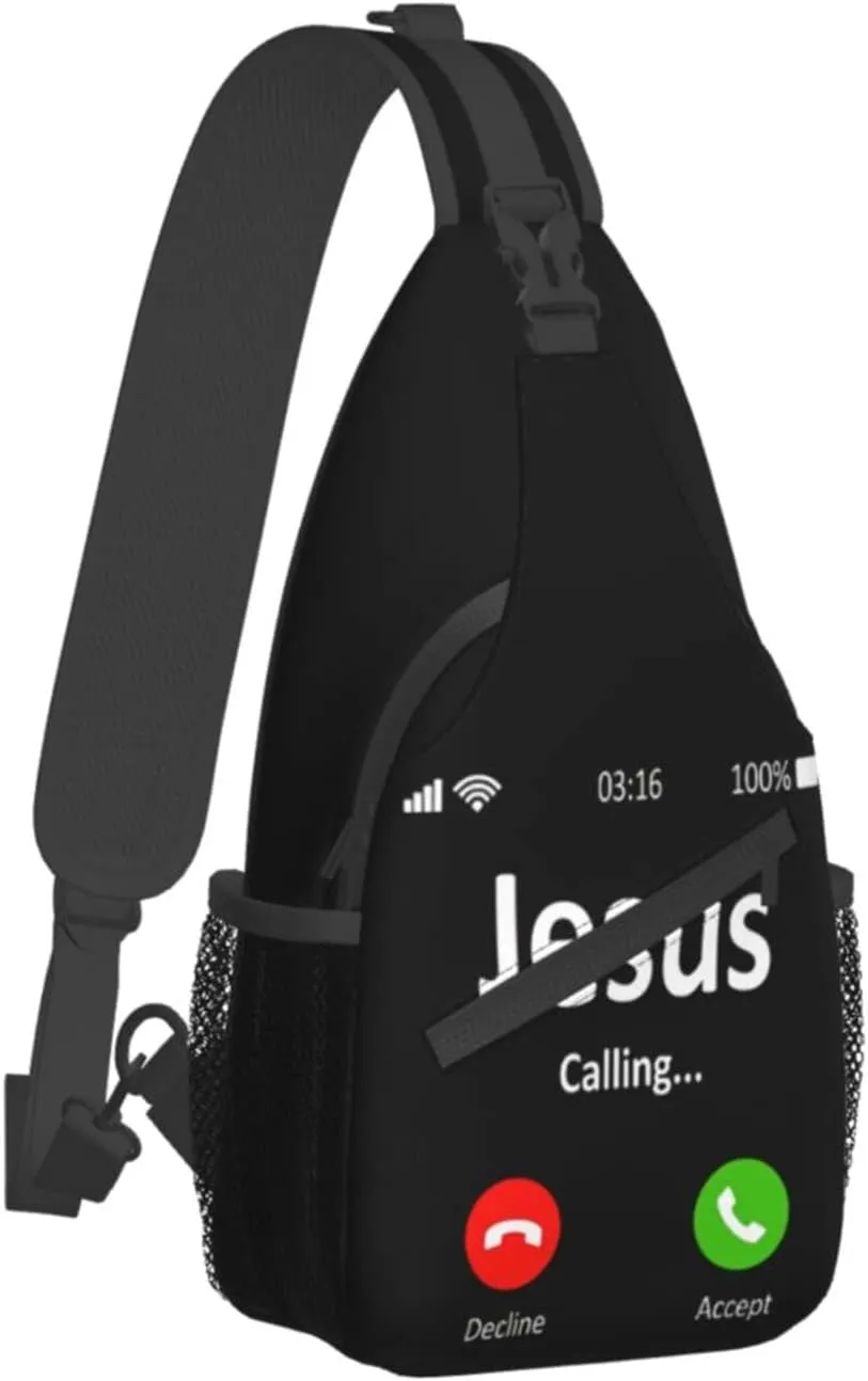 Christian Theme Crossbody Bag Crossbody Backpack Jesus Sling Backpack Chest Bag Sling Bag For Women Men