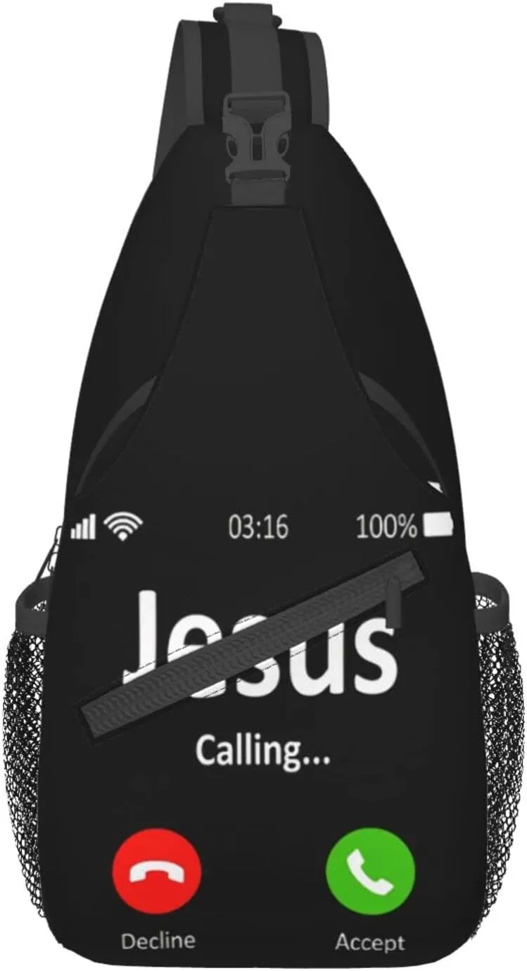Christian Theme Crossbody Bag Crossbody Backpack Jesus Sling Backpack Chest Bag Sling Bag For Women Men