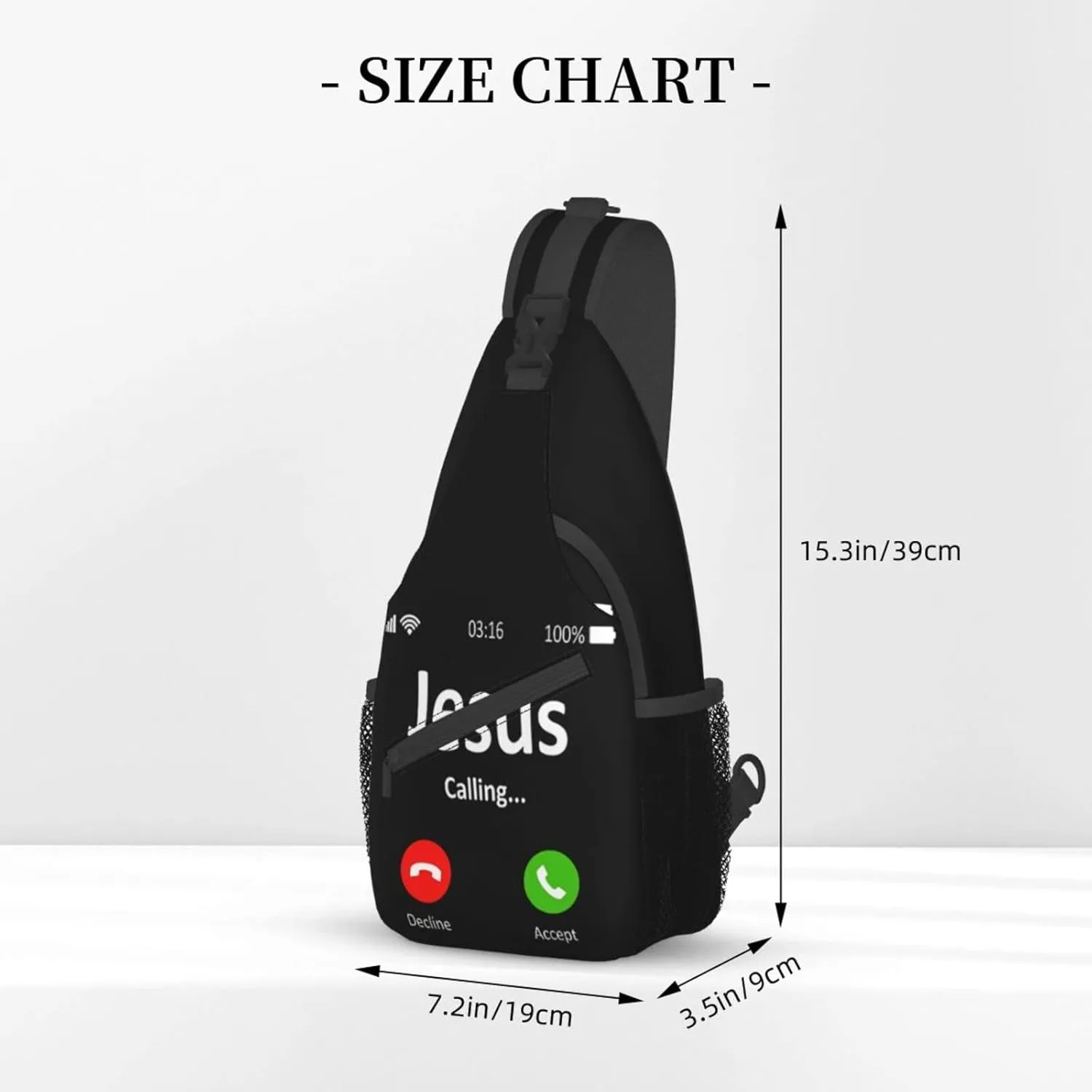 Christian Theme Crossbody Bag Crossbody Backpack Jesus Sling Backpack Chest Bag Sling Bag For Women Men