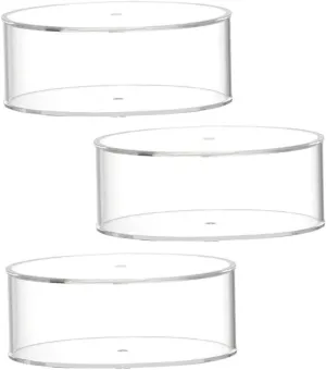 Ciieeo Transparent Multi-Layer Belt Organizer for Jewelry Storage Stackable Watch Container Display Box for Watches Jewelry and Accessories Showcase