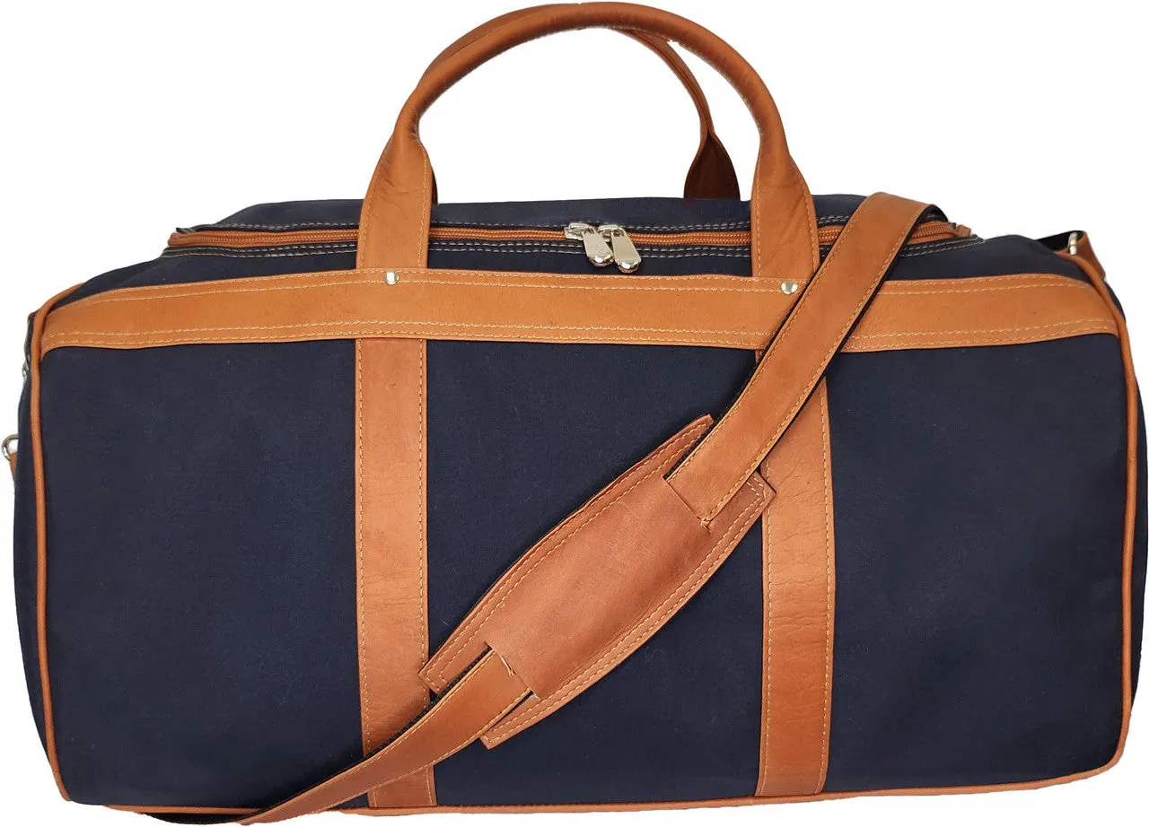 Classic Duffel Bag, Canvas with Colombian Leather Trim