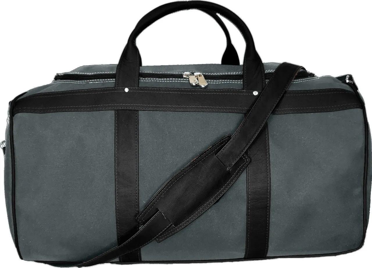 Classic Duffel Bag, Canvas with Colombian Leather Trim