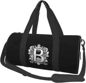 Classic Monogram Letter B Duffel Bag Gym Bag Travel Sports Tote Large Foldable Beach Swim Yoga2