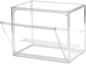 Clear Acrylic Display Case with Magnetic Attraction Lid, Dustproof Book & Cosmetic Display Cases, Large Figures Collectibles Showcase, Shoe Box, Bag Organizer