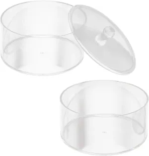 Clear Acrylic Watch Organizer Stackable Jewelry Holder Transparent Belt Case with Lid for Desktop Storage Chic Display for Watches Belts Accessories